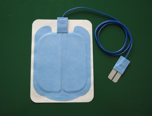 non-woven ESU plate,Bipolar reusable adult ground pad,blue nonwoven patient plate