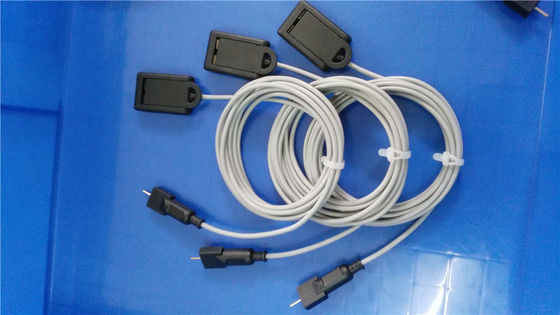 Most popular saling  ERBE plate cables,with 2.35mm pins,gray color silicone material,length=3meters