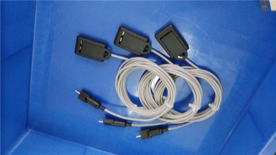 ERBE plate cables, Most popular sales ,with 2.35mm pins,gray color silicone materials,length=3meters