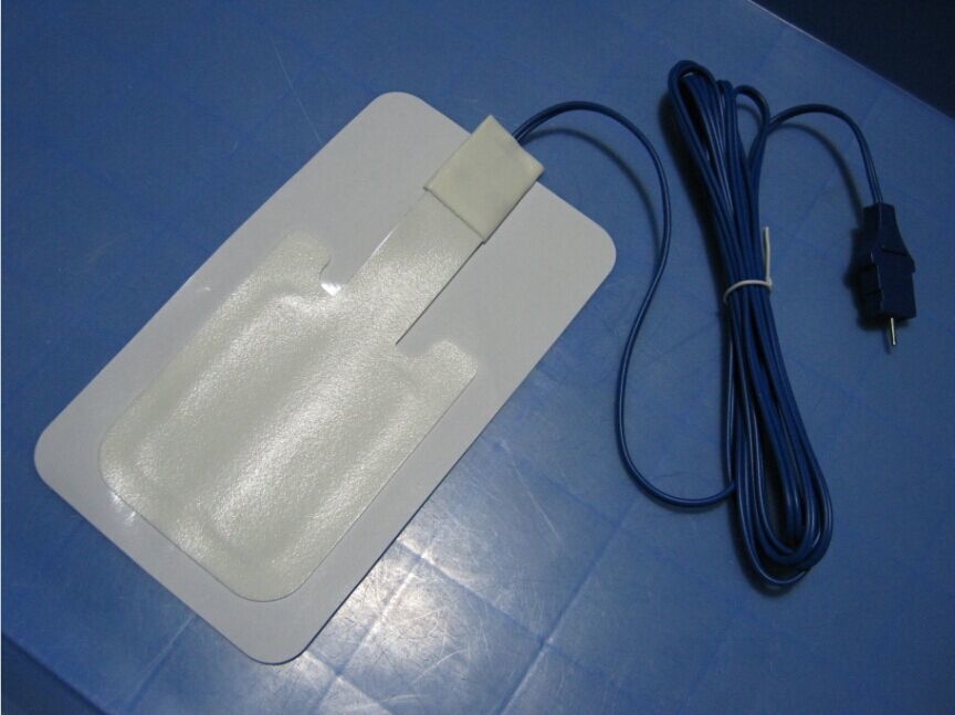 foam backing ESU plate,Bipolar disposable grounding pad,connecting cable disposable plate