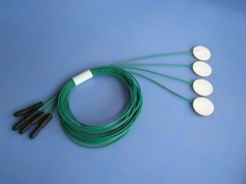 Sensing elelctrode with 1.5pin,Medical surface electrode electrodes SS06,Φ20mm&1.5m wire