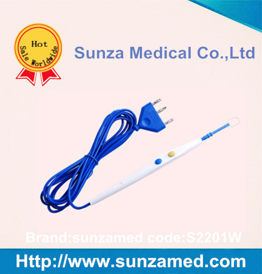 White color Hand control electrosurgical Pencil with170mm Blade with 3.0M cable S2201W